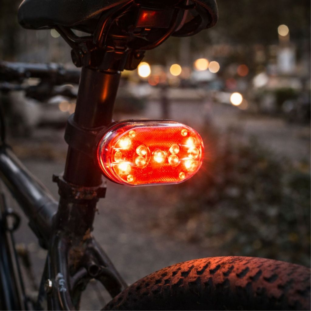 Lanterna Traseira Para Bicicleta Eda 9TC Com 9 Leds Iluminação Noturna Carrinhos De Bebê Emergências Veiculares