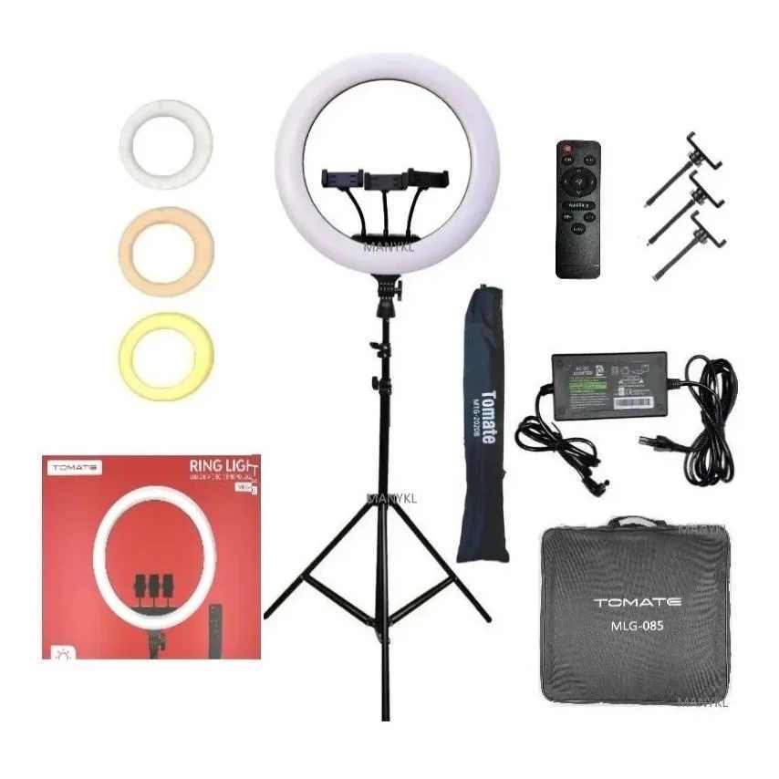 Ring Light  profissional marca Original Tomate  18 poregadas   com bolsa controle tripe completo