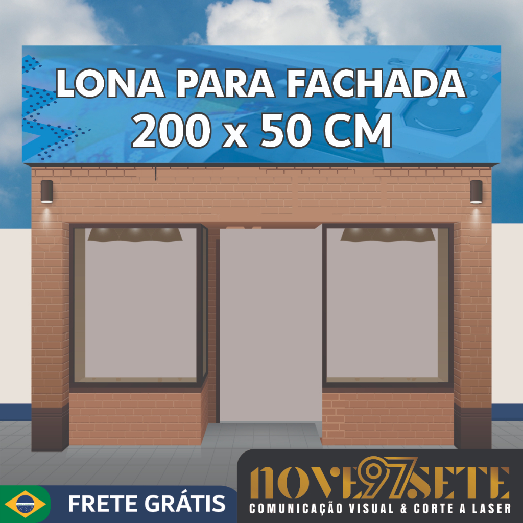 NÃO COMPRE - FAIXA/BANNER de LONA PERSONALIZADA PARA FACHADA