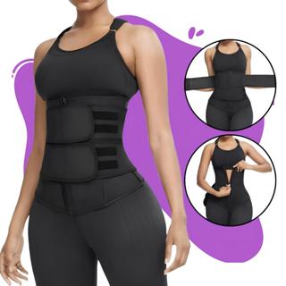 Cinta Modeladora corset Abdominal Feminina Espartilho Ajustavel Dupla C/Zíper em Oferta na Shopee