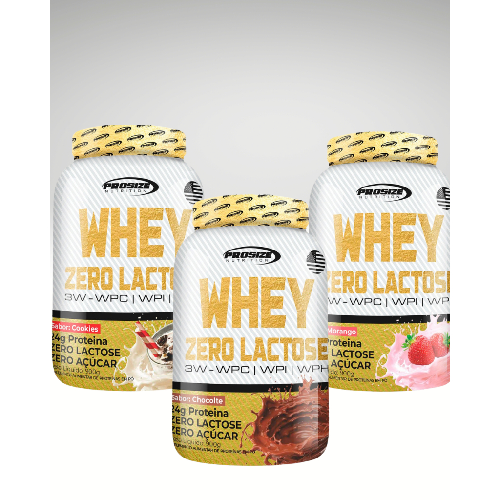 Whey Zero Lactose Prosize 900g 24g Proteína | Whey Protein Sem Lactose