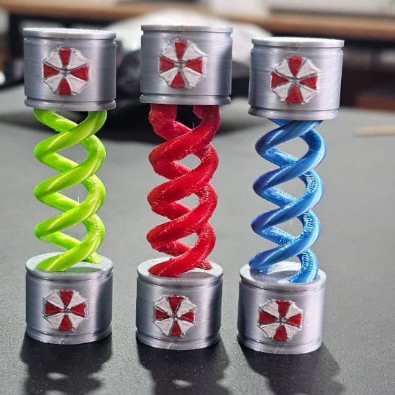 T-Virus Resident Evil Impressão 3D 8cm (mini)