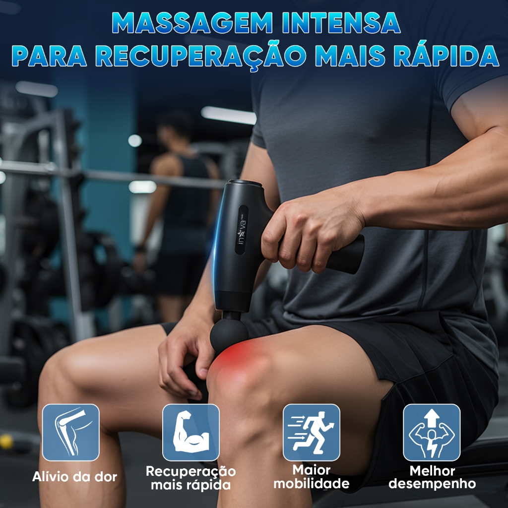 Massageador Corporal Profissional Inova para Musculação e Fisioterapia — foto 2