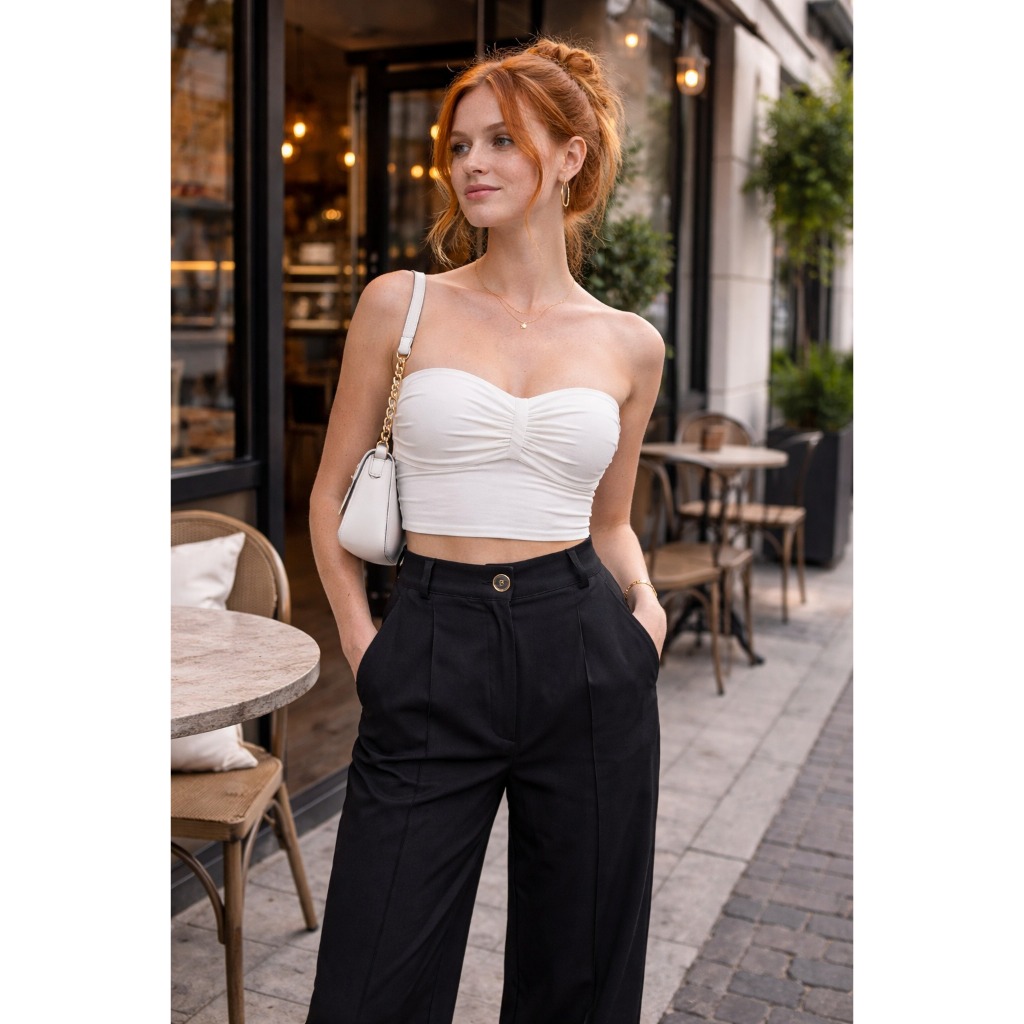 Calça Pantalona Alfaiataria Premium Wide Leg e Elástico na parte de traz - Envio Imediato em Oferta na Shopee