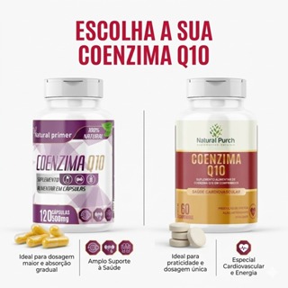 Coenzima Q10 120 Cápsulas ou Coenzima Q10 60 comprimidos (ESOLHA A SUA) em Oferta na Shopee