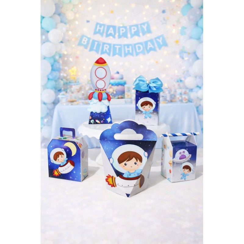 Caixinhas personalizada Astronauta menino lembrancinha kit festa aniversário mesversario