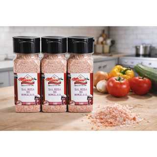 Kit 3 Sal Rosa do Himalaia Fino 140g | Sal Natural Gourmet para Carnes, Saladas e Temperos