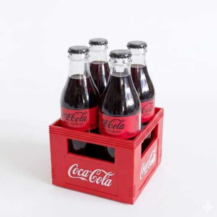 Engradado Coca-Cola para 4 Garrafinhas 250ml |Ideal para Empresas, Bares e Eventos