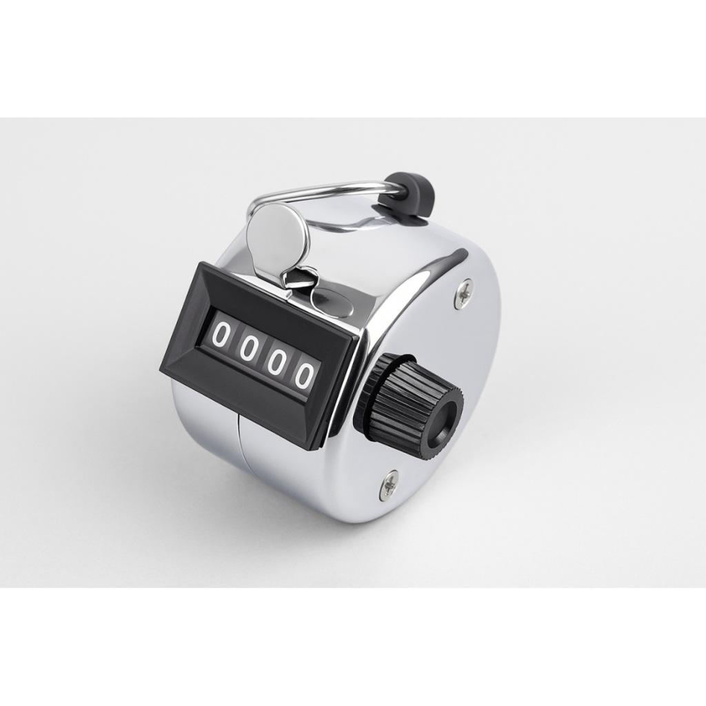 Contador Manual de Pessoas com Argola de Fixação e Contagem até 9999