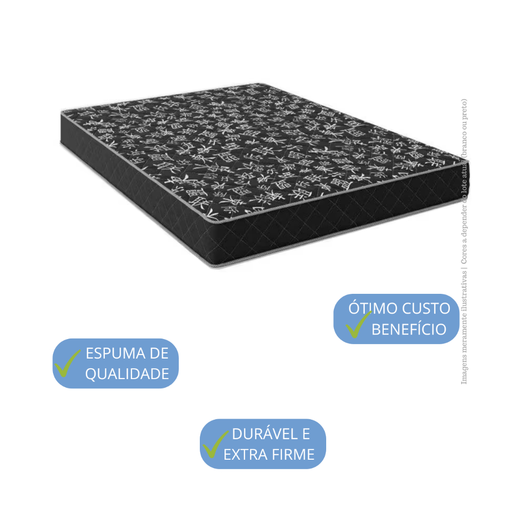 COLCHÃO ESPUMA D20 CASAL 138x188 com 10cm de altura em Oferta na Shopee