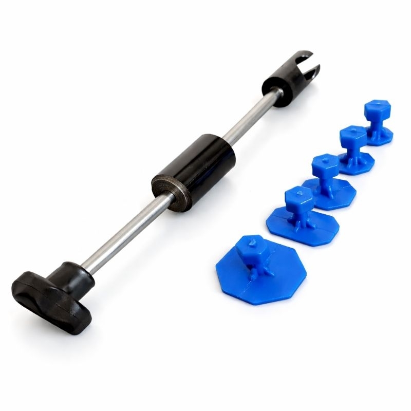 Mini repuxadeira martelinho de ouro + 5 ventosas/ reparador e desamassador tira amassados