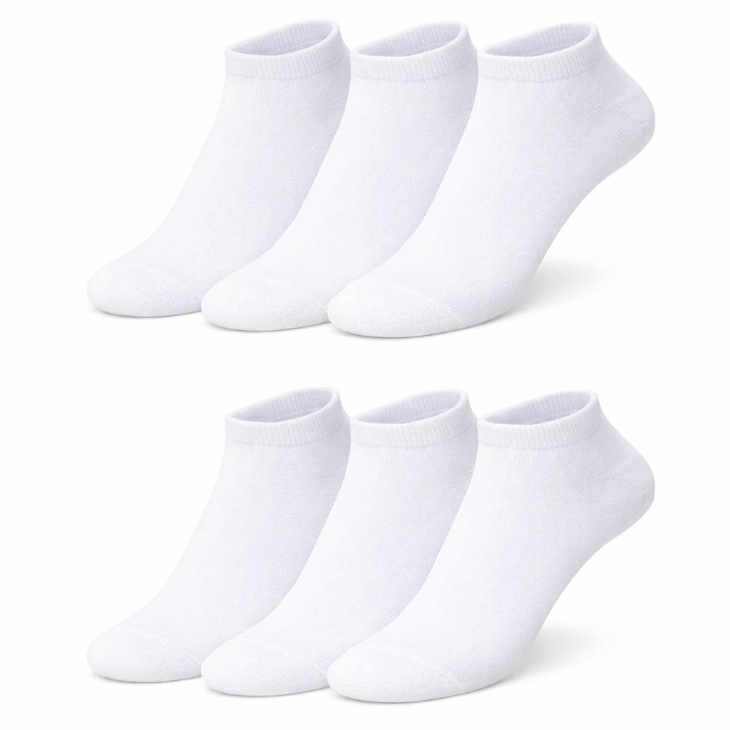 Kit 3 6 9 12 Pares MEIA SOQUETE Unissex Algodão Premium Antiderrapante Confortável 35-40 / 40-46