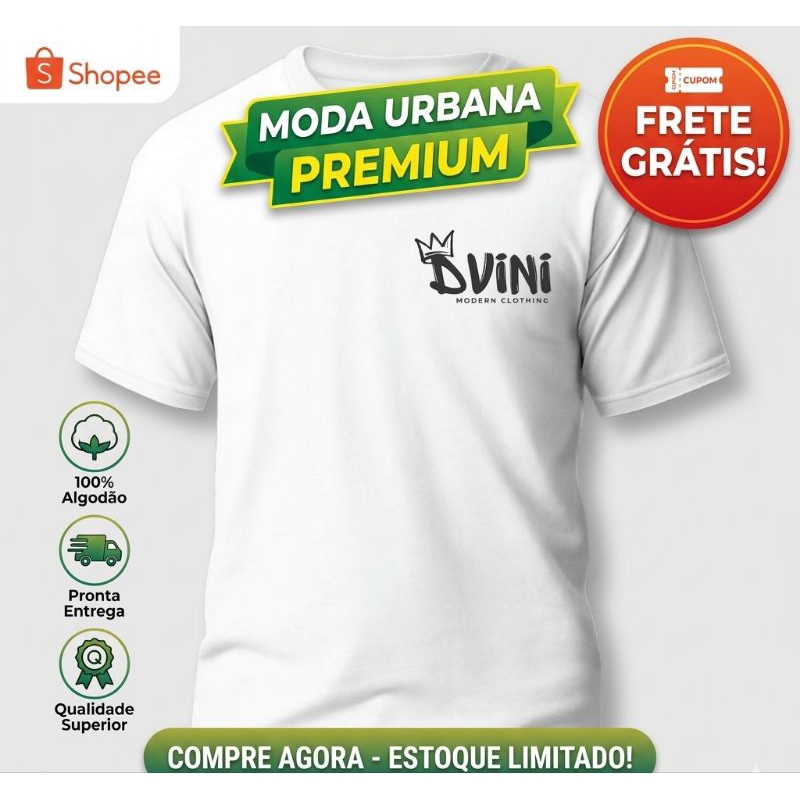 Camiseta Masculina Básica 100% Algodão Confortável Casual Camisa Masculina Estilosa P M G GG