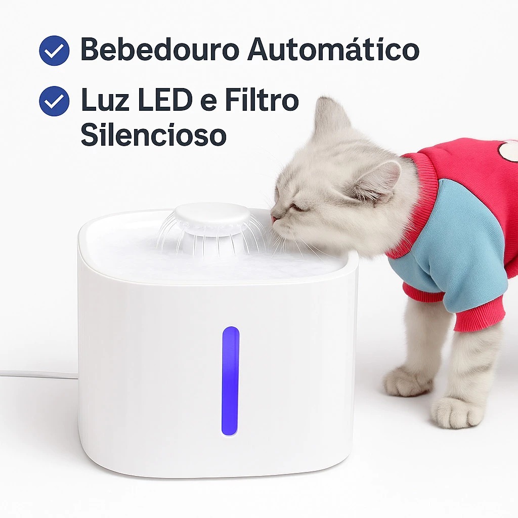 Bebedouro Fonte de água 3 Litro para gatos automático para animais de estimação em Oferta na Shopee