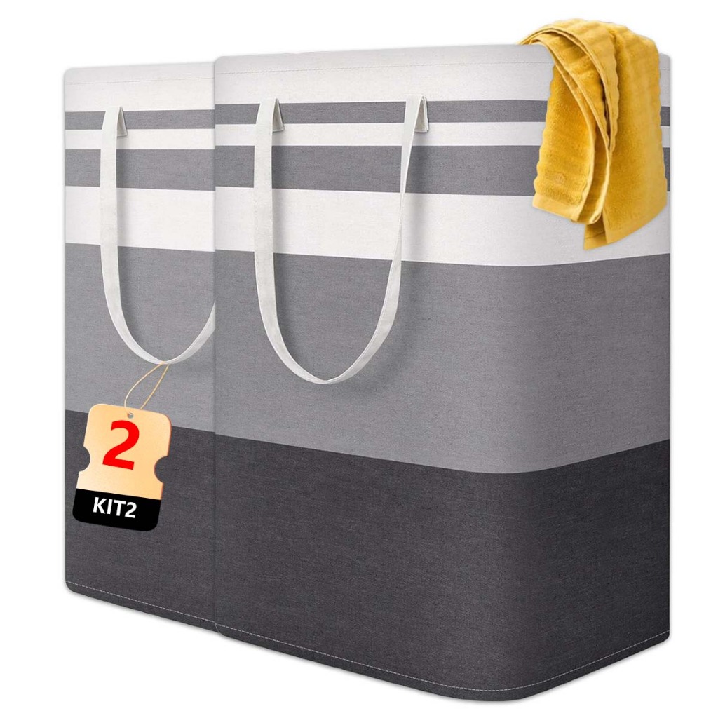 Cesto De Roupa Grande Saco Dobrável Para Roupa Suja 70L[Estoque do Brasil]