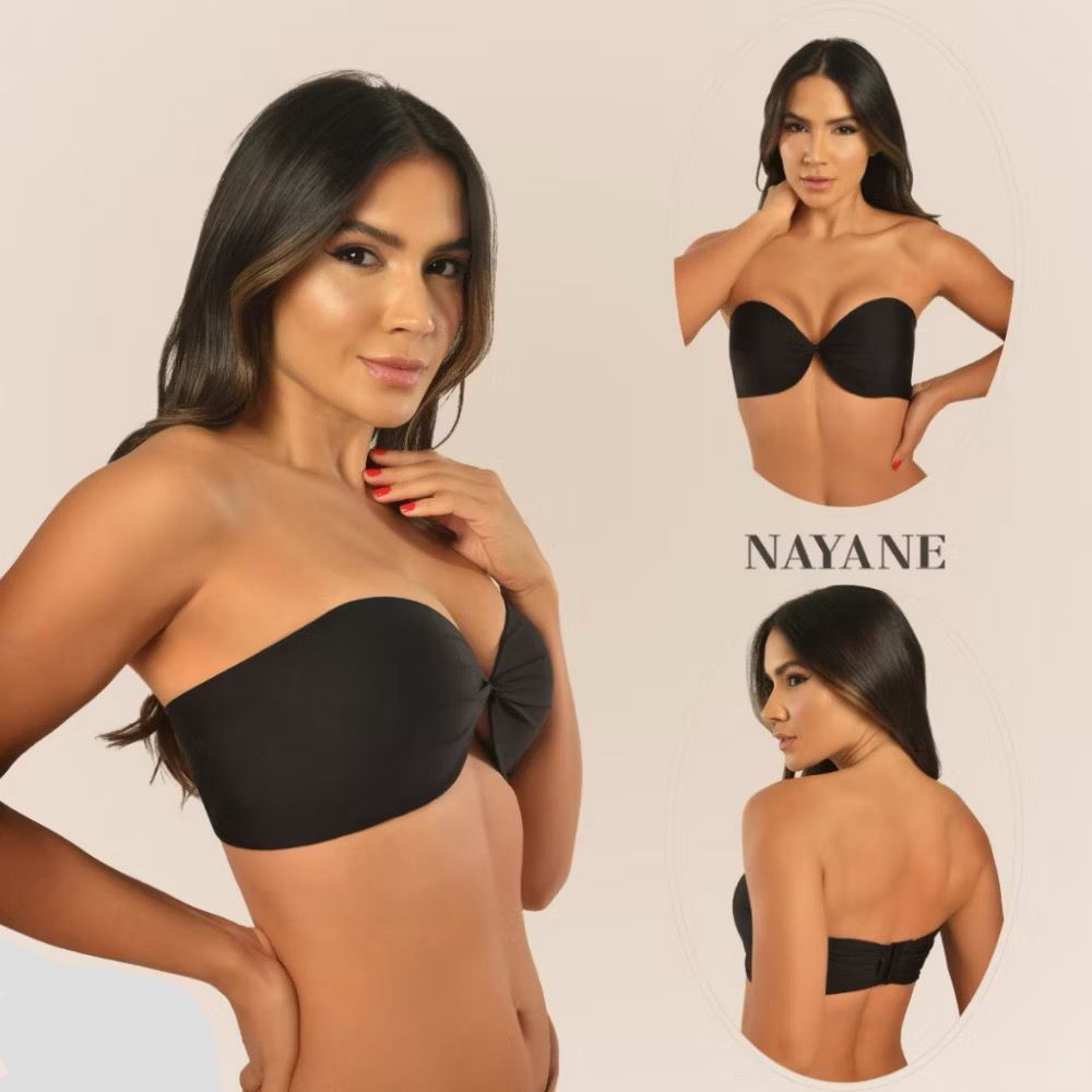 Sutiâ tomara que caia sem alças com franzido Nayane Rodrigues Ref:ST 04 0008