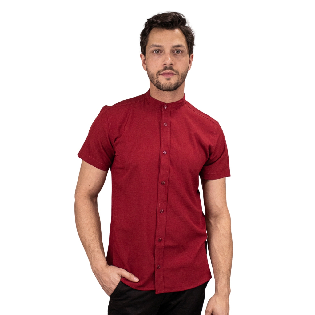 Camisa Gola Padre Masculino Camisa Gola Padre Masculino Luxo Camisa Gola Padre Tecido Misto