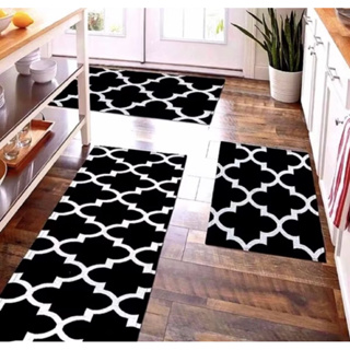 Jogo de Cozinha Cozinha 3 peças Antiderrapante Jacquard Emborrachado com Acabamento na Bainha em Oferta na Shopee