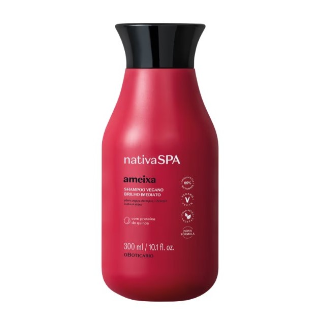 Shampoo e creme para pentear (Leave-in)  Cabelos Luminosos Nativa SPA Ameixa 300ml e Shampoo Caviar 300 ml. O Boticário em Oferta na Shopee