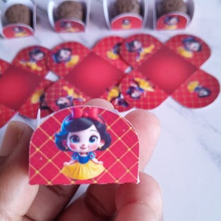 forminha de doce branca de neve baby personalizada no tema/ lembrancinha de festa branca de neve baby/ aniversario