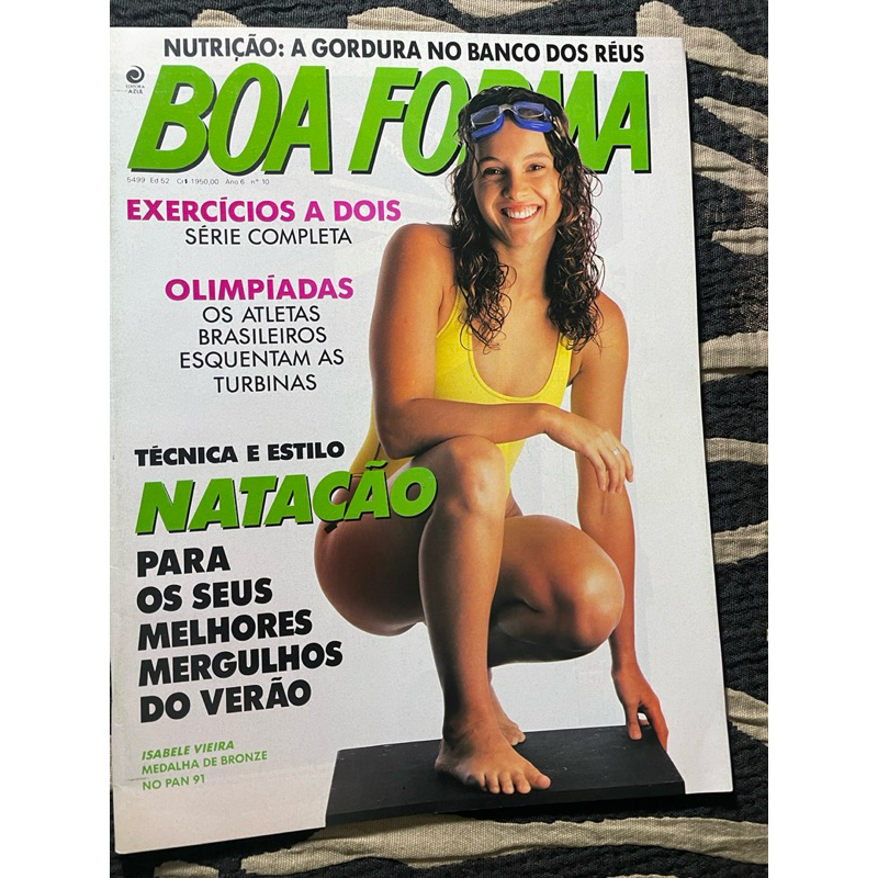 Revista Boa Forma 91 natação Isabelle Vieira Marcos Pasquim