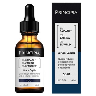 Sérum Capilar 3% Baicapil + 3% Cafeína Principia Skincare SC-01 com 60ml