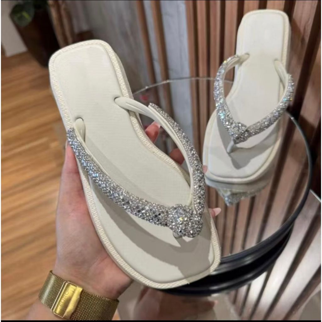 Chinelo feminino LUXO STRASS Verao 2026 em Oferta na Shopee
