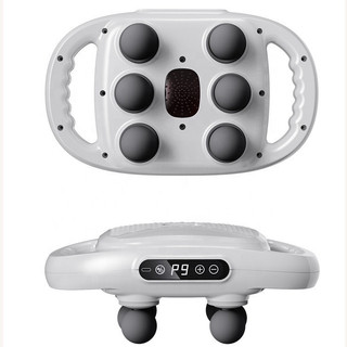 Massageador Elétrico Corporal com 6 Pontas - Pistola de Massagem Muscular Profunda