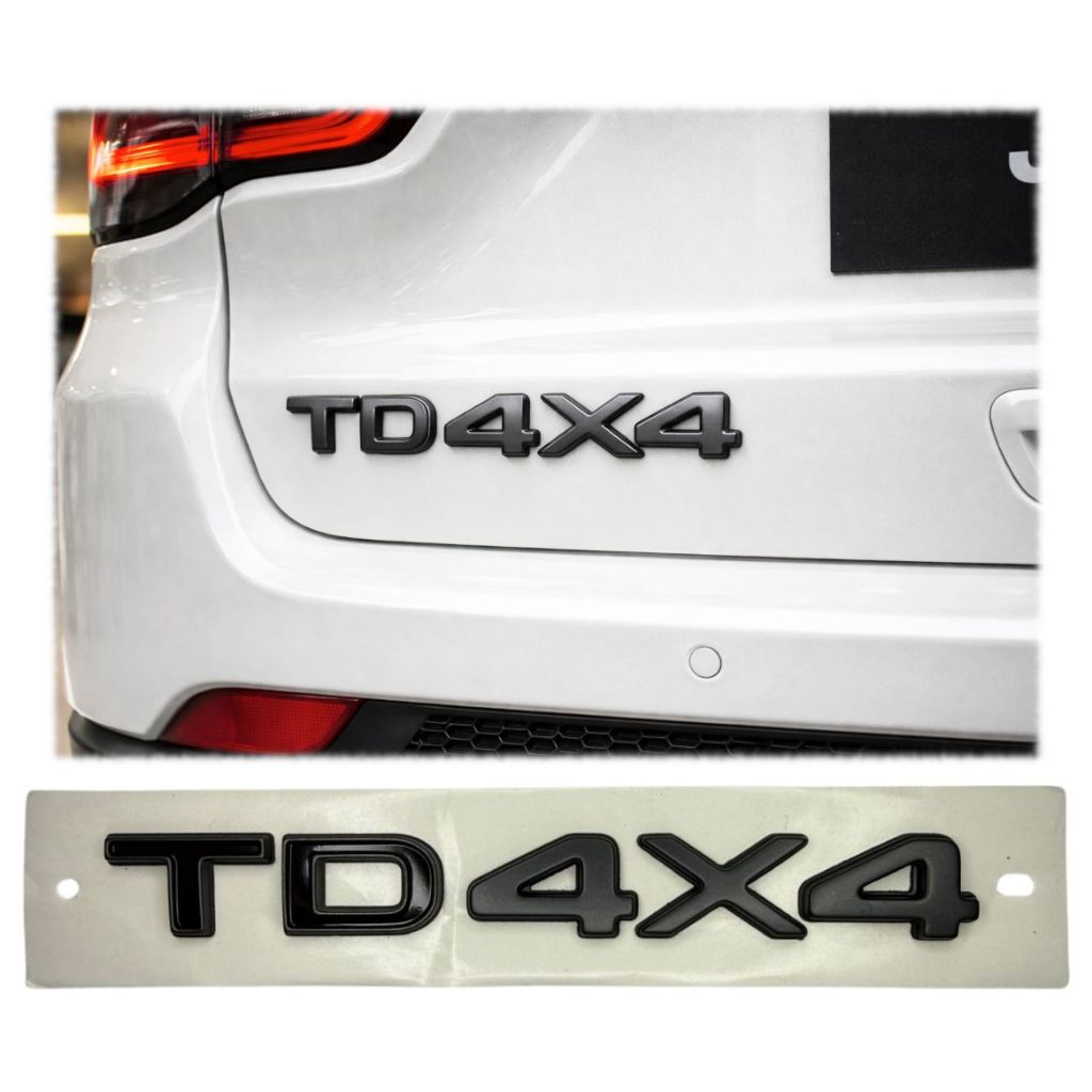 Emblema Adesivo TD4X4  Grafite Jeep Compass 2016 a 2026 Renegade 2015 a 2026 Commander 2021 a 2026 Original