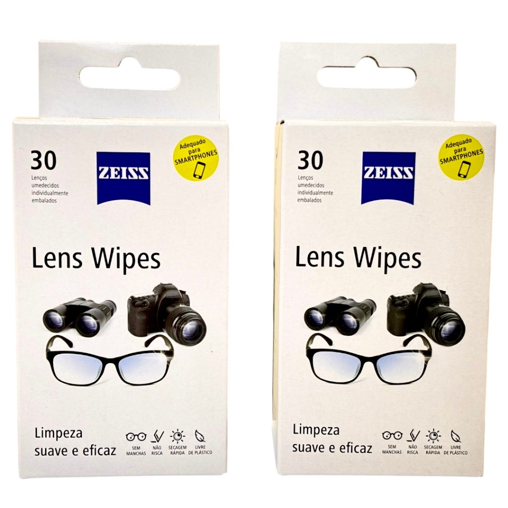 Kit 60 Unidade Lens Wipes -  Ideal para limpar, Óculos, Celular, Relogio, Câmeras - NÃO RISCA