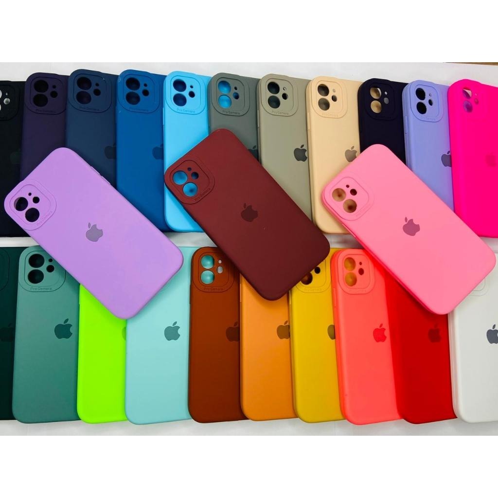 CAPA CAPINHA CASE PARA IPHONE 11 NORMAL A SILICONE INTERIOR AVELUDADA COM CÂMERA FECHADA