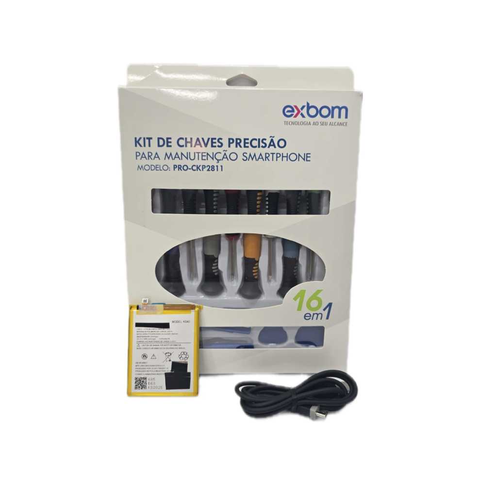 Kit Chave de Precisão para Manutenção de Celular + KS40 3000mAh