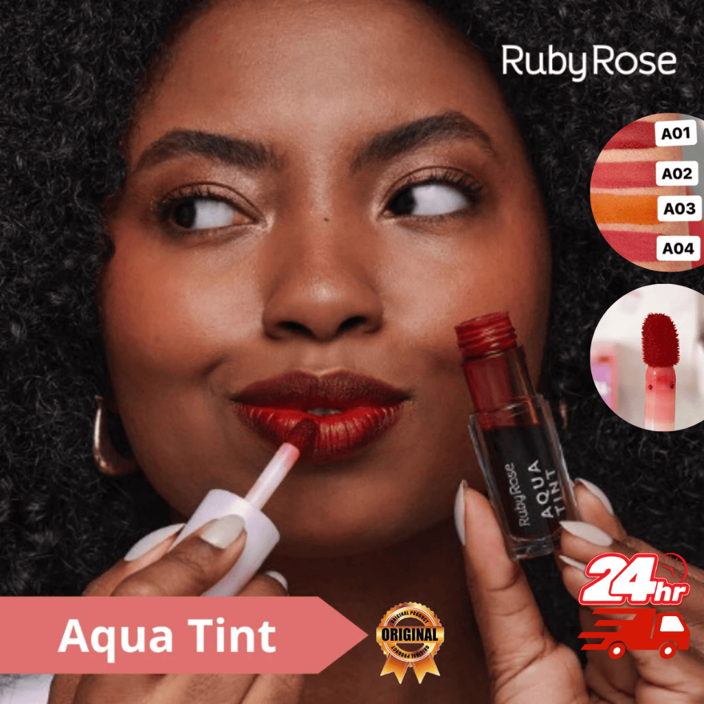 Aqua Tint Pigmentado Ruby Rose Com boa fixação Lip Tint 5ml