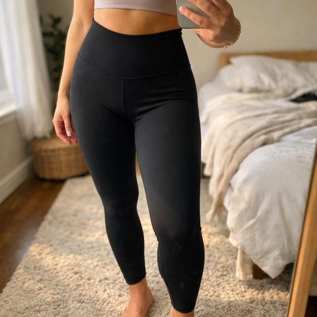 Calça Legging Feminina Cintura Alta Modeladora Academia Fitness Compressão Confortável Dia a Dia