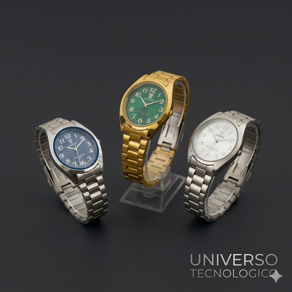 Relógios A Prova D'água Unissex ORIMET Luxo De Aço Inoxidável Dourado e Prata em Oferta na Shopee