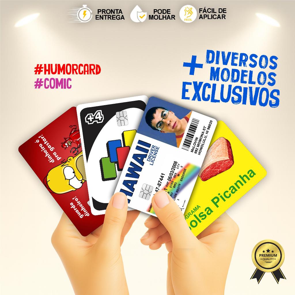 Adesivo Película para Cartão | Humor, Memes, Cômico Adesivo Película para Cartão | Humor, Memes, Cômico