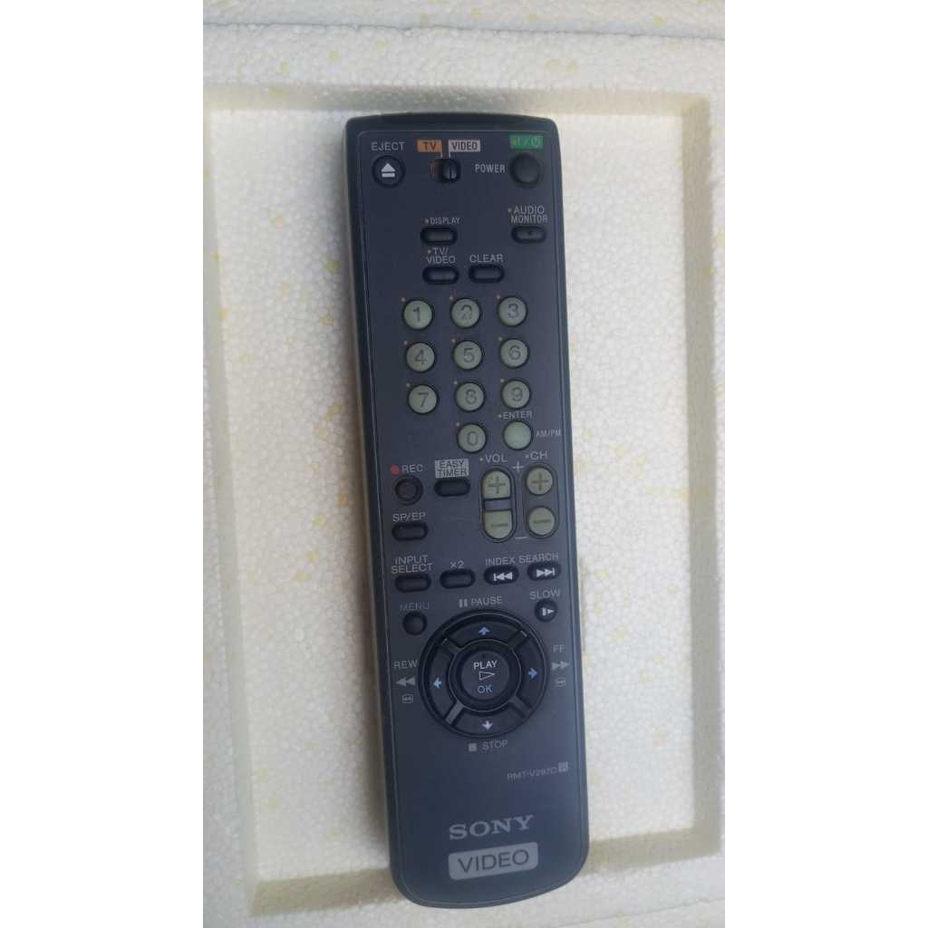 Controle Remoto Para Vídeo Cassete Sony Rmt-v297c Preto (Usado)