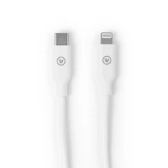 Cabo USB-C para Lightning 1m 27W Carregamento Rápido para iPhone Branco iWill Essencial