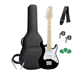 Guitarra Infantil Strinberg Class Clk10 Bk + Kit Capa Cabo
