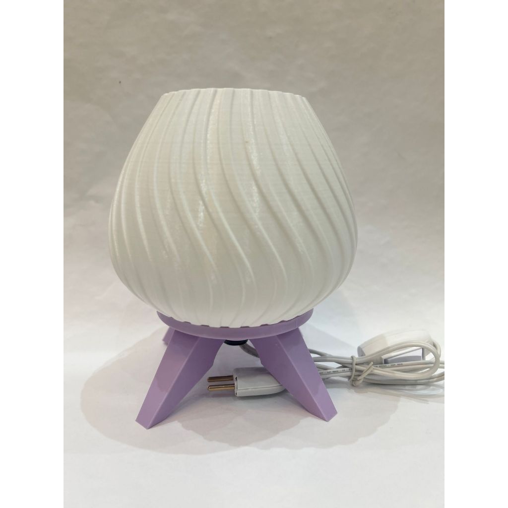 Abajur Luminária Mesa Cabeceira Luminária 110V/220V Quarto Sala Escritório Base Lilás