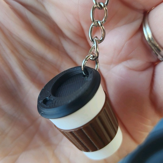 Kit Chaveiros Café Para Levar Acessório Criativo para Amantes de Café