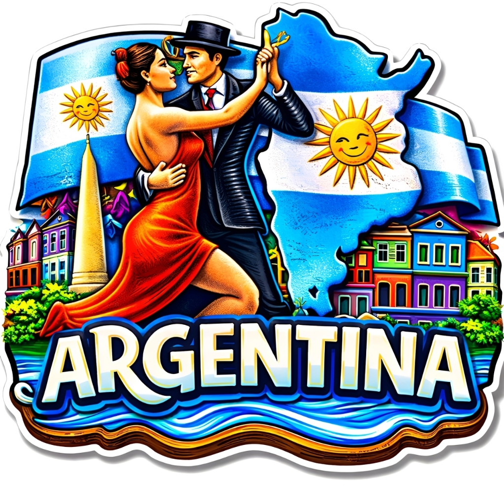 "DESCONTO ESPECIAL "R$10,90" NOS CHAMEM NO CHAT" -  Ímã de Geladeira Argentina | FABRICADOS EM MDF