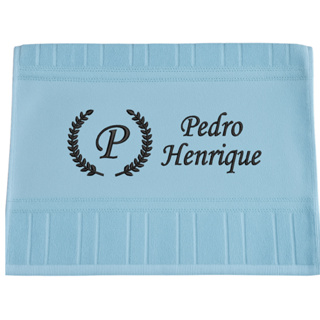 Toalha Lavabo Personalizada Brasão Inicial + Nome em Oferta na Shopee