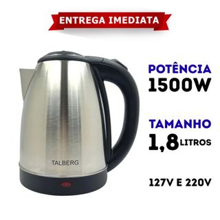 Chaleira Elétrica 2 Litros 1500w Inox Profissional