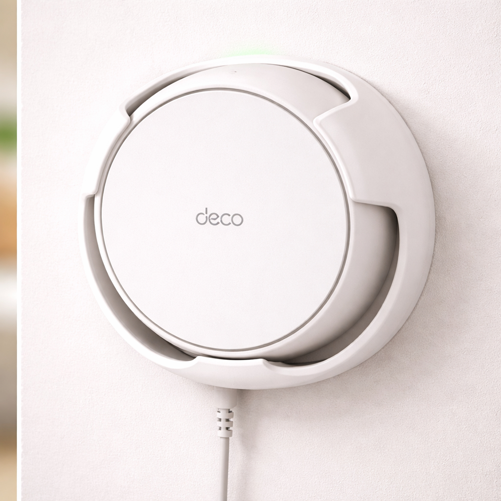 Suporte de parede TP Link Compativel com Deco Be22 e Be25 acompanha parafusos l Organização l casa organizada