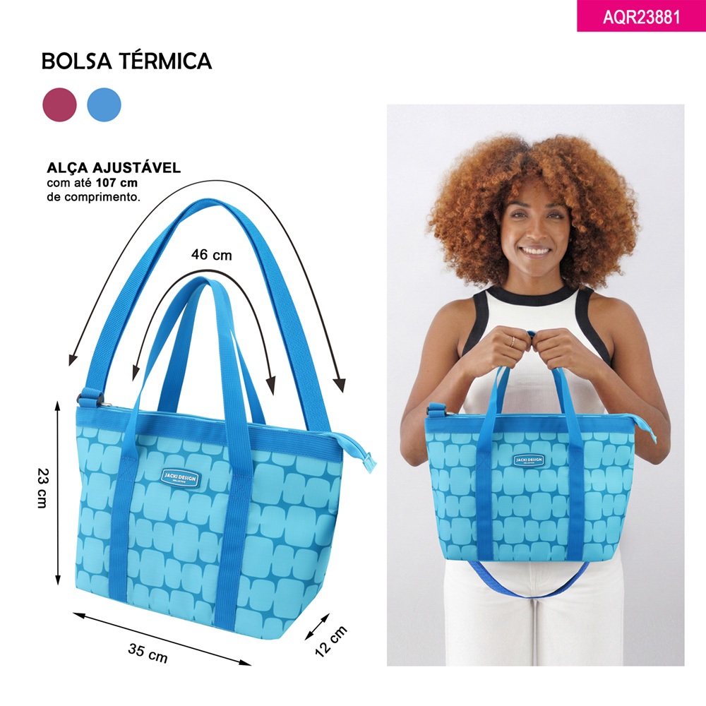 Lancheira Térmica Multicamadas de Alumínio com 2 Alças Jacki Design · foto 2