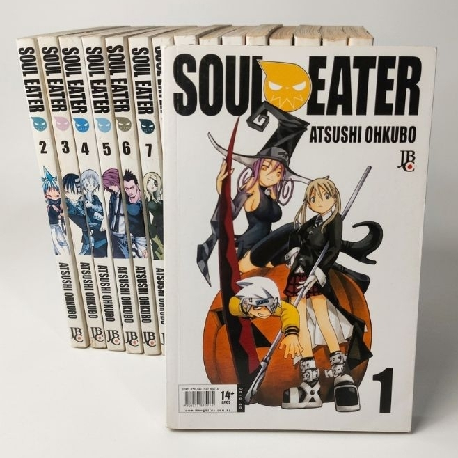 Mangá Soul Eater Volumes 1 à 16 - Venda Avulsa - Editora JBC