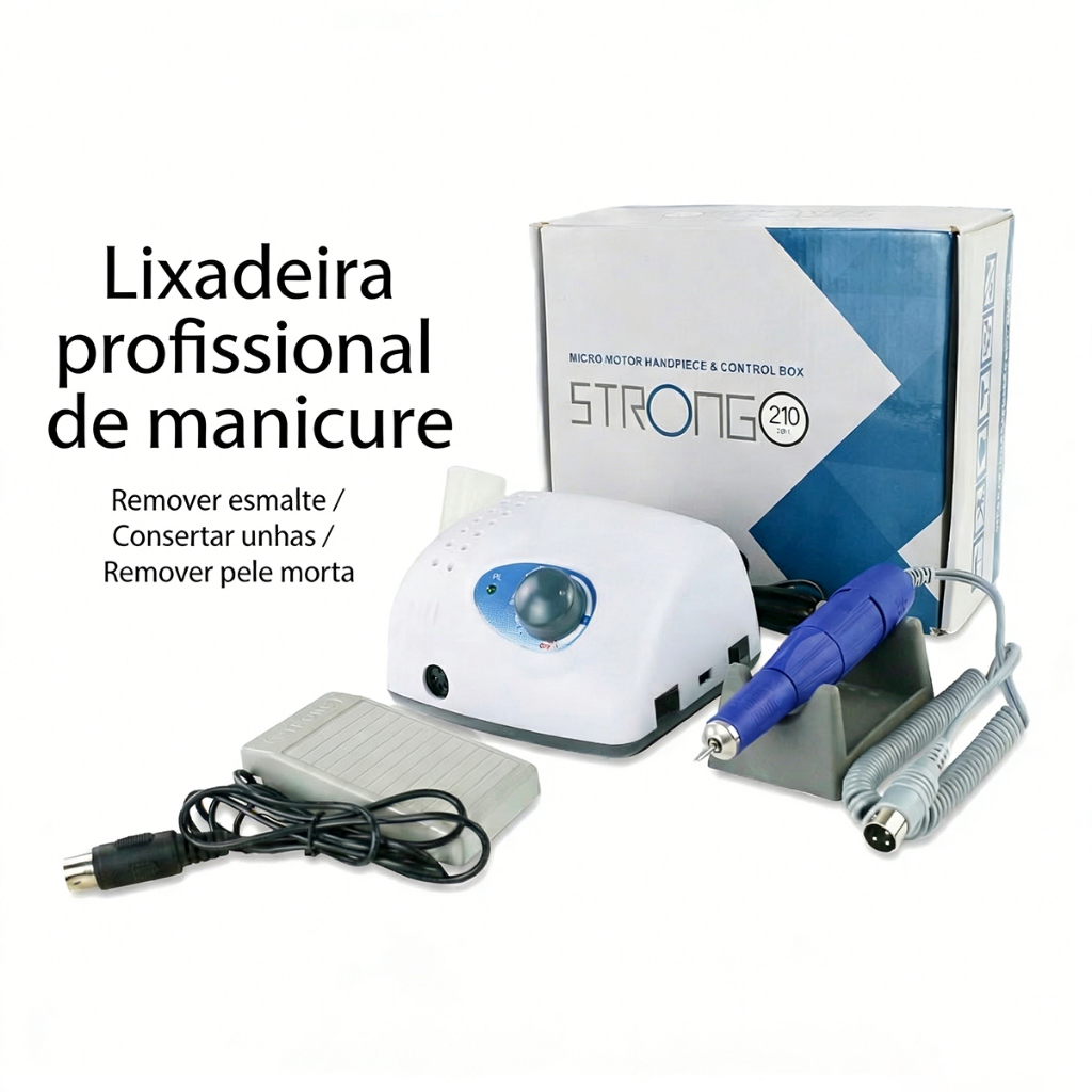 Motor Elétrico 45W Profissional 35 mil rpm Podologia Lixadeira Lixa De Unha Voltagem Dupla 110V e 220V em Oferta na Shopee