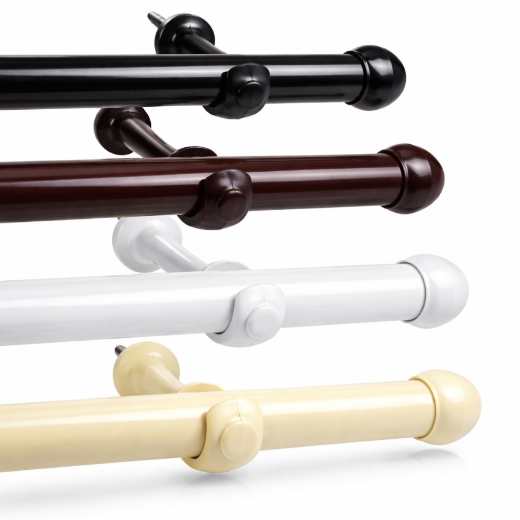 Varão de Cortina 3,0m x 28mm Aço Reforçado (Grosso) – Várias Cores | Envio Imediato em Oferta na Shopee