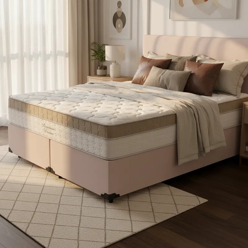 Cama Box com Colchão de Molas Ensacadas Pillow In D'Angelis Premium Dream Queen 158cm